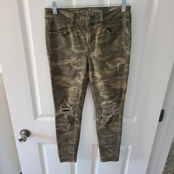 American Eagle Outfitters Denim - American Eagle Camo Denim Distressed Jegging.